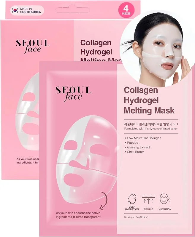 DERMAL SEOULFACE Collagen Hydrogel Melting Mask 34g (1 Adet) — Cilt bakımı