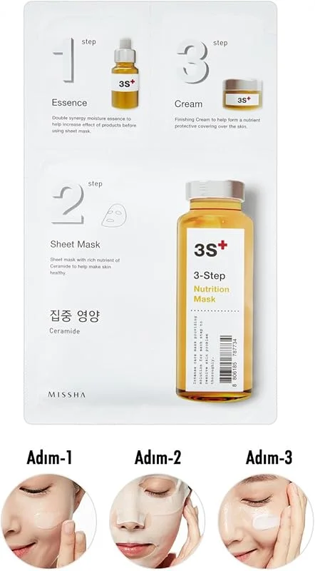Missha 3 Aşamalı Yoğun Besleyici Maske 3 Step Nutrition Mask, 111470 — Cilt bakımı