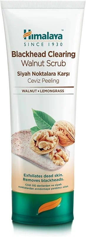 Himalaya Since 1930 Siyah Nokta Karşıtı Yüz Temizleyici Scrub, Peeling Etkili, Elma, Ceviz, Tüm Ciltler, 75 ml — Cilt bakımı