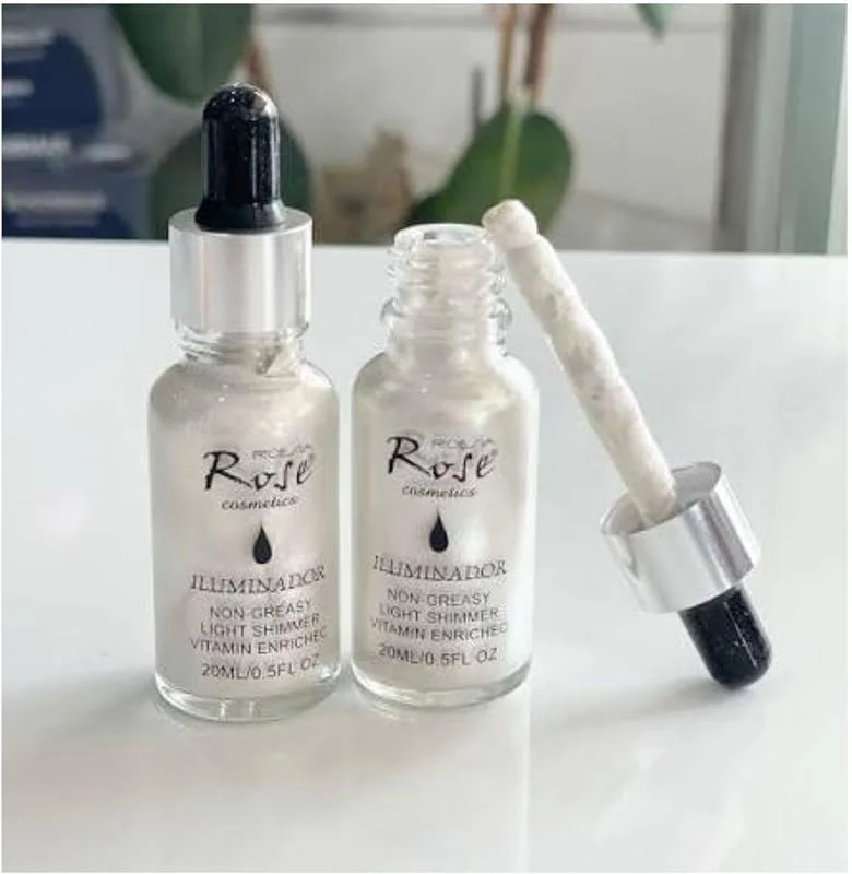 Rose Likit Aydınlatıcı - Yağsız Vitaminli Islak Bitişli Sıvı Highlighter 20 ml — Makyaj