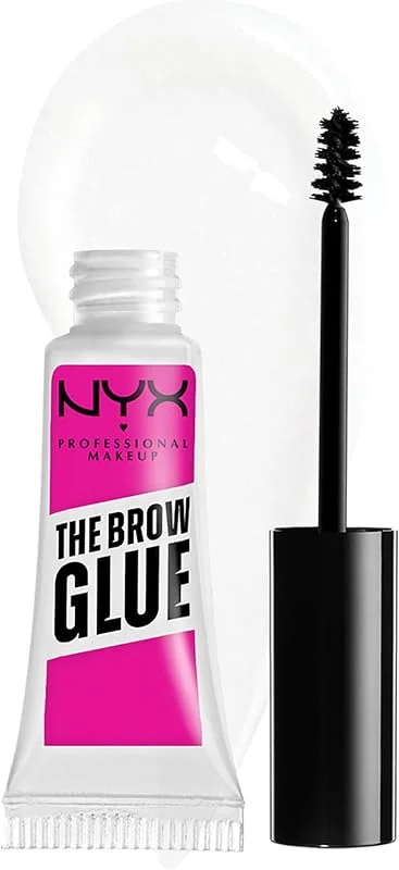 NYX Professional Makeup The Brow Glue Instant Brow Styler, Şeffaf Kaş Sabitleyici Maskara — Makyaj