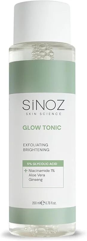 Sinoz Gözenek Sıkılaştırıcı Arındırıcı Canlandırıcı Peeling Etkili Glow Tonik Glycolic Acid %5 200 ml — Cilt bakımı