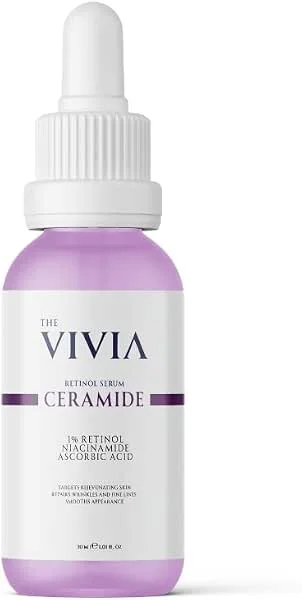 The Vivia Kırışıklık, Ince Çizgi Ve Yaşlanma Karşıtı Retinol Serum Askorbik Asit, Retinol, Seramid 30 ml — Cilt bakımı