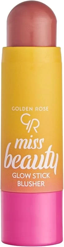 Golden Rose Miss Beauty Glow Stick Blusher No: 02 Dusty Rose - Gül Kurusu Tonlarda Stik Allık — Makyaj
