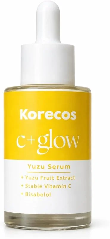 C Vitamini Serum - Aydınlatıcı, Leke Karşıtı, Canlılık Veren C Vitamini, Korecos C+Glow Yuzu Serum Güney Kore Serum — Cilt bakımı