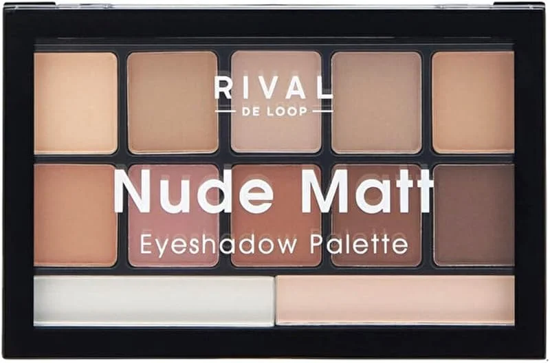 Rival De Loop Nude Matt Eyeshadow Palette, No.01, Mat Bitişli Göz Farı Paleti — Makyaj