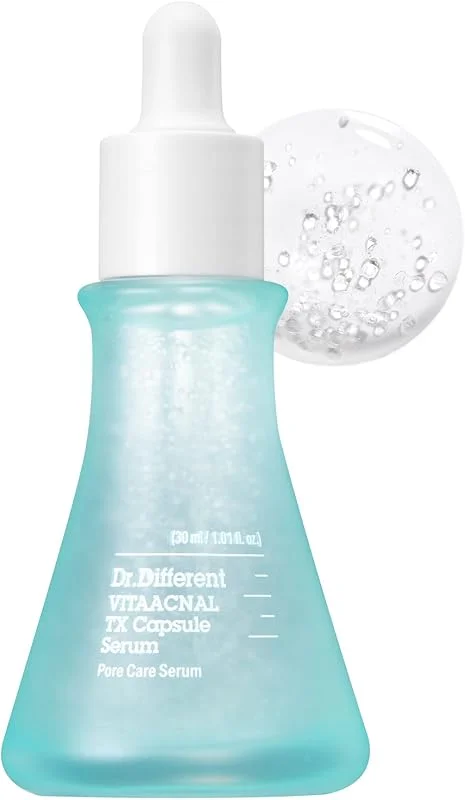 Dr.Different Vitaacnal TX Kapsül Serum, %5 Niacinamide, Yağlı ve Karma Ciltler için, Sebum Dengeleyici ve Aydınlatıcı, Çay Ağacı Yağı İçerikli, Hipoalerjenik — Cilt bakımı