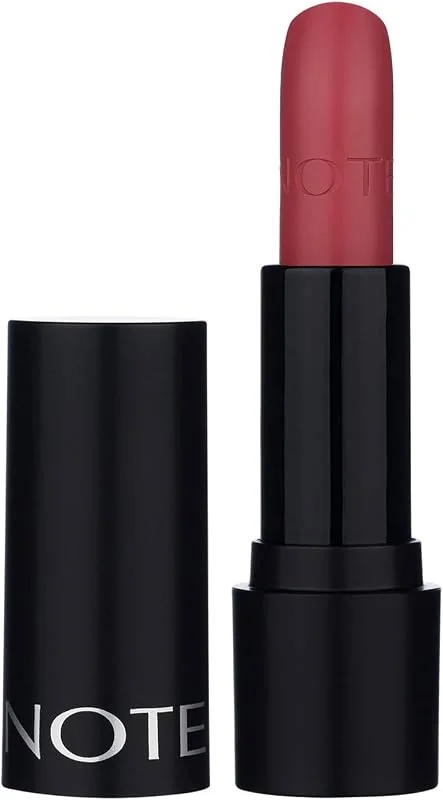 Note Cosmetics Deep Impact Lipstick 04 Terracotta Kremsi Dokulu Yarı Parlak Ruj, Kırmızı — Makyaj