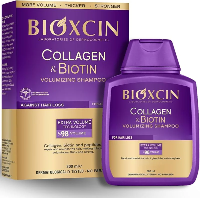 Bioxcin Collagen & Biotin Hacim Şampuanı 300 ml – İnce Telli ve Hacimsiz Saçlar İçin Dolgunlaştırıcı ve Güçlendirici Bakım — Saç bakımı