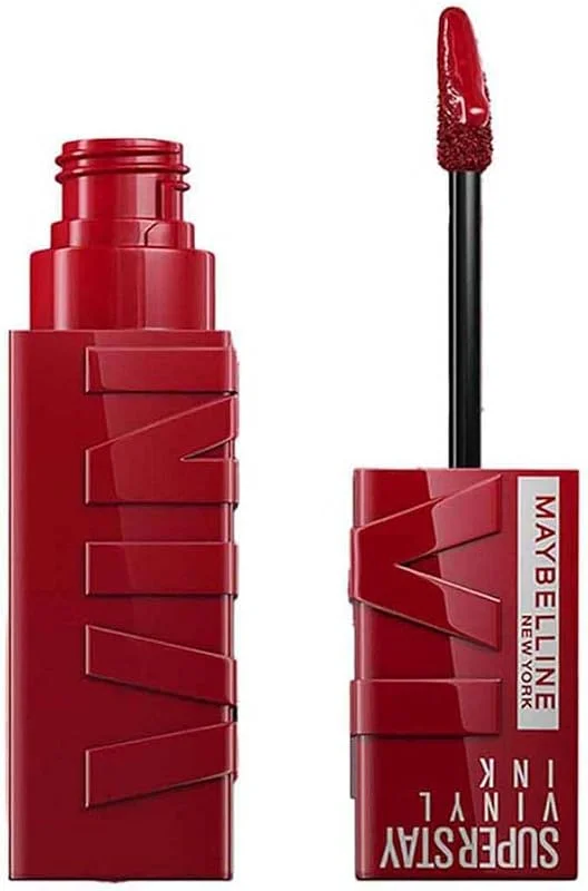 Maybelline New York Super Stay Vinyl Ink Uzun Süre Kalıcı Likit Parlak Ruj 10 Lippy — Makyaj