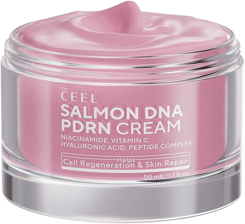 The Ceel Somon DNA PDRN Kremi 50ml, Niacinamide ve C Vitamini İçeren Yüz Kremi - Hyalüronik Asit ve Peptitli Nemlendirici, Bariyer Onarıcı ve Aydınlatıcı Yaşlanma Karşıtı Bakım — Cilt bakımı