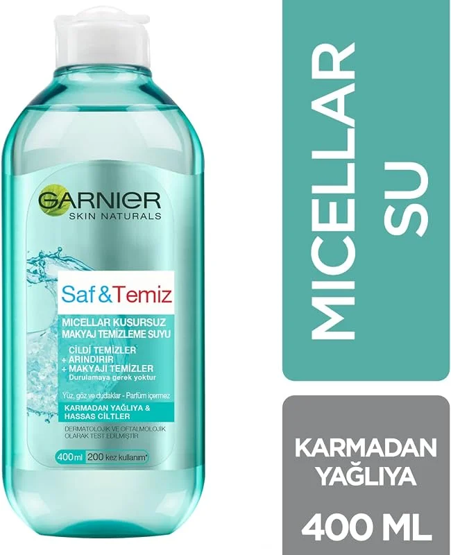 Garnier Skin Naturals Saf & Temiz Micellar Kusursuz Makyaj Temizleme Suyu (400 ml) — Cilt bakımı