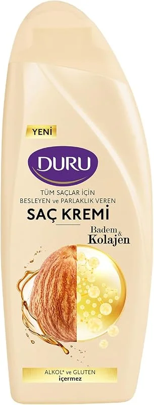 DURU Saç Kremi Kolajen&Badem, 500 Mililitre — Saç bakımı