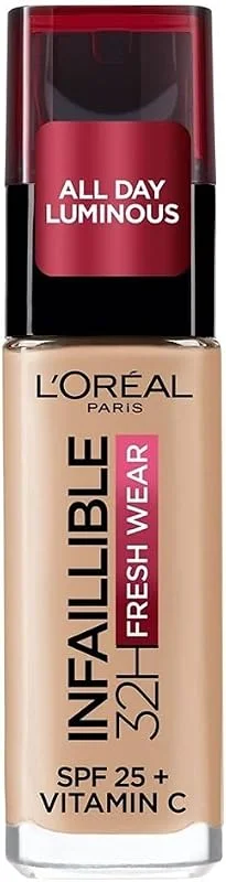 L'Oreal Paris Infaillible 32 Saat Fresh Wear C Vitaminli Fondöten - 125 Natural Beige — Makyaj