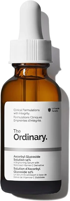 The Ordinary Ascorbyl Glucoside Solution%12, Askorbilglukozit Serumu, eşit cilt tonu ve antioksidan koruma için açıcı C vitamini serumu, 30 ml — Cilt bakımı
