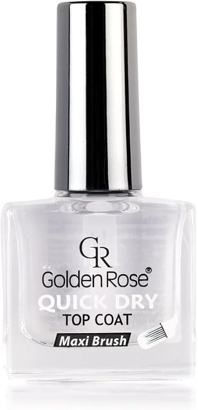 Golden Rose Quick Dry Top Coat - 60 Saniyede Hızlı Kurutucu ve Parlatıcı Oje Cilası — Makyaj