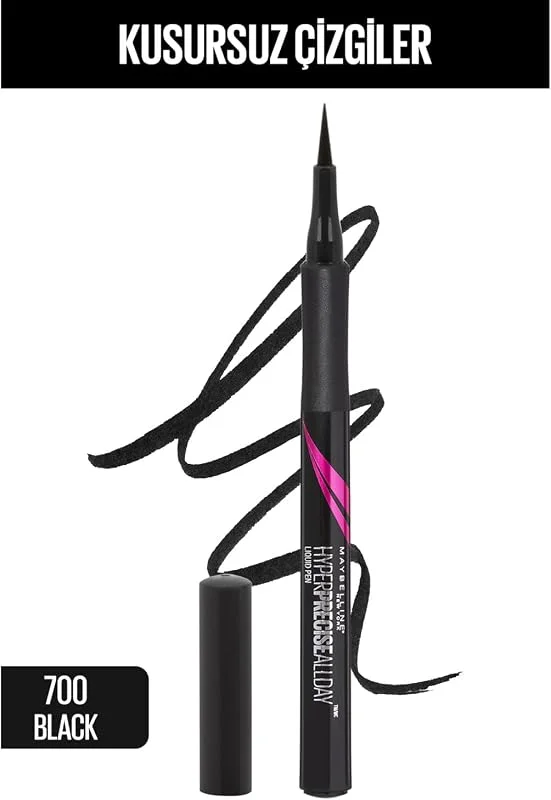 Maybelline New York Hyper Precise All Day Eyeliner - 700 Black (Siyah) — Makyaj