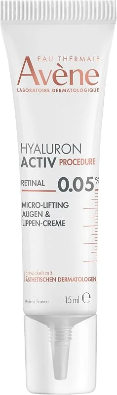 EAU THERMALE AVENE Hyaluron Activ Procedure Retinal (%0, 05) Niasinamid (%2) Hyalüronik Asit (%0, 2) Göz-Dudak Kremi 15ml — Cilt bakımı