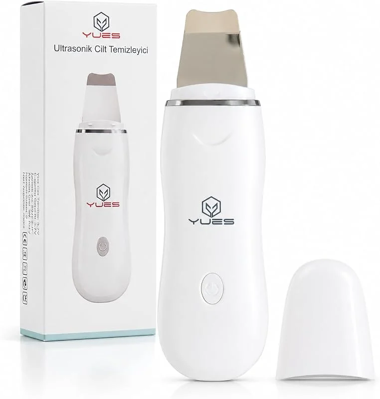 YUES Ultrasonik Cilt Temizleyici Skin Scrubber W-1188, Siyah Nokta ve Gözenek Temizleme Cihazı, 24.000 Titreşim, sn, 2 Modlu Yüz Bakım Spatulası, USB Şarjlı Cilt Bakım Cihazı — Cilt bakımı