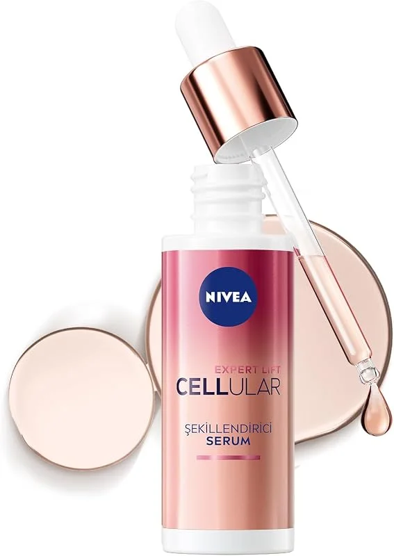 NIVEA Cellular Expert Lift Şekillendirici ve Sıkılaştırıcı Serum 30ml, Doğal Retinol Alternatifi Bakuchiol, Kırışıklık Karşıtı — Cilt bakımı