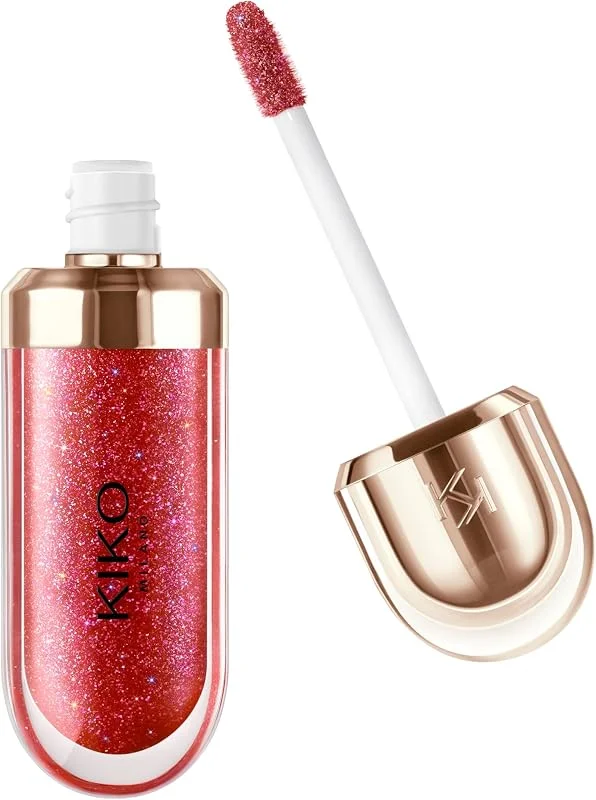 Kiko Milano Dudak Parlatıcısı-3D Hydra Lip Gloss Limited Edition-46 Marvellous Mauve-Besleyici ve Nemlendirici — Makyaj
