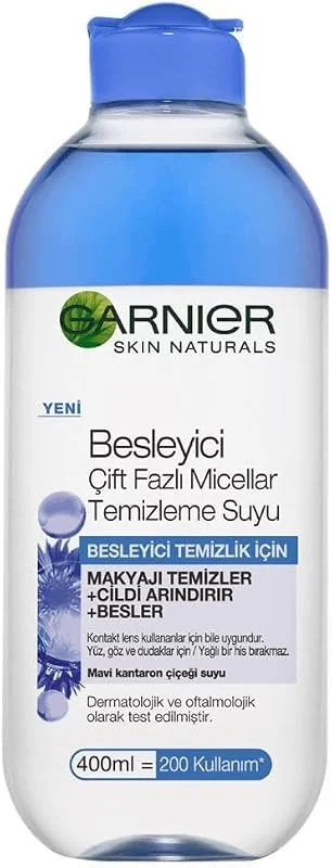 Garnier Skin Naturals Besleyici Çift Fazlı Micellar Temizleme Suyu (400 ml) — Cilt bakımı