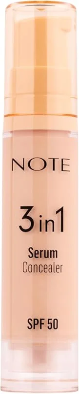 Note Cosmetics 3 in 1 Serum Concealer SPF 50 00 Light Nemlendirici ve Aydınlatıcı Göz Altı Kapatıcısı — Makyaj