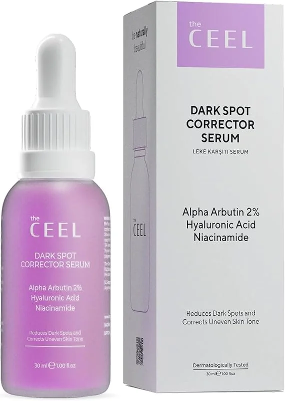 The Ceel Leke Karşıtı ve Cilt Tonu Eşitleyici Yüz Serumu 30 ml, Glutatyon, %2 Alpha Arbutin ve Niacinamide Özlü Aydınlatıcı, Hyalüronik Asitli Nemlendirici Bakım — Cilt bakımı