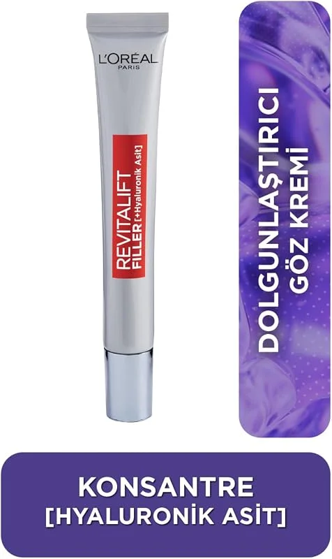 L'Oreal Paris Revitalift Filler Dolgunlaştırıcı Yaşlanma Karşıtı Göz Bakım Kremi 15 ml - Hyaluronik Asit — Cilt bakımı