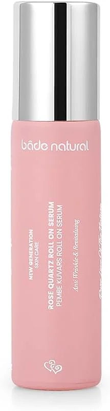 Bade Natural Pembe Kuvars Roll On Antioksidan Yüz Masaj Serumu 10 ml — Cilt bakımı