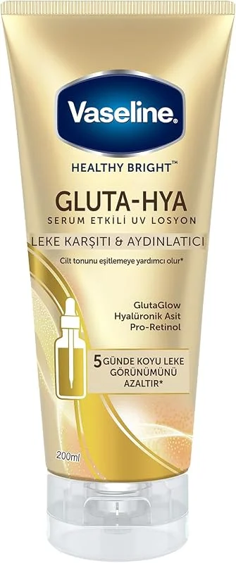 Vaseline Gluta Hya Serum Etkili UV Losyon Leke Karşıtı ve Aydınlarıcı 200 ml — Cilt bakımı