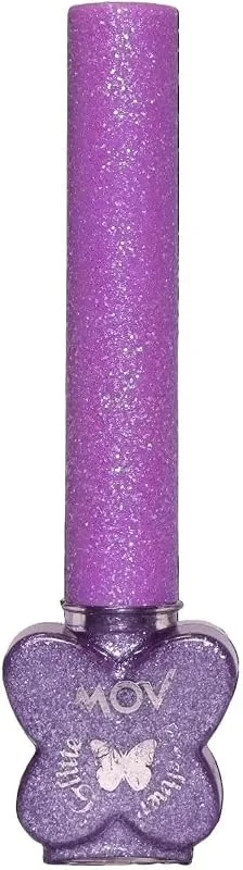 MOV Glitter Eyeliner Mor – Parlak & Simli Mor Ton, Suya & Tere Dayanıklı, Uzun Süre Kalıcı, İnce Uçlu Sıvı Eyeliner – Günlük & Parti Makyajı İçin