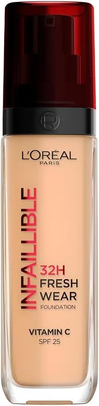L'Oreal Paris Infaillible 32H Fresh Wear C Vitaminli Fondöten - 200 Golden Sand 30 ml — Makyaj