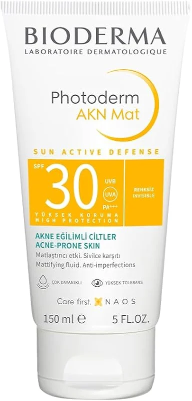 Bioderma Photoderm AKN Mat Sivilce Karşıtı Güneş Kremi Yağlı Akne Eğilimli Ciltler Matlaştırıcı Etki 150 ml — Cilt bakımı