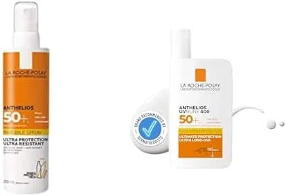 La Roche-Posay Anthelıos Xl Ultra Light Spf 50 Faktör Güneş Koruyucu Sprey 200 ml ve La Roche-Posay Anthelios UVmune Fluid Güneş Kremi SPF50+ 50 ml — Cilt bakımı