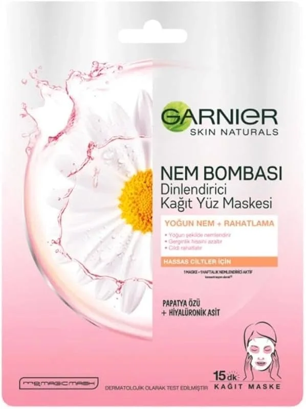 Garnier Nem Bombası Dinlendirici Kağıt Maske — Cilt bakımı