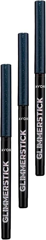 Avon Glimmersticks Pırıltılı Asansörlü Suya Dayanıklı Göz Kalemi Black Ice Üçlü Set — Makyaj