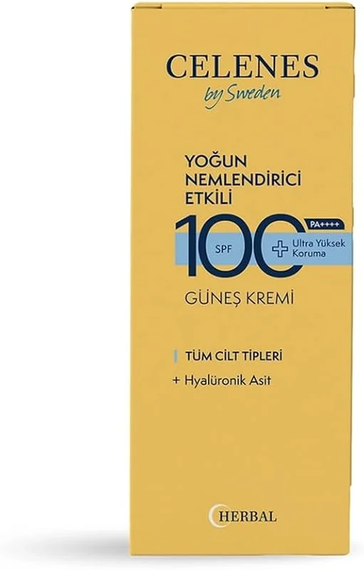 Celenes Herbal SPF 100 Suya Dayanıklı Güneş Kremi (50 ml) — Cilt bakımı