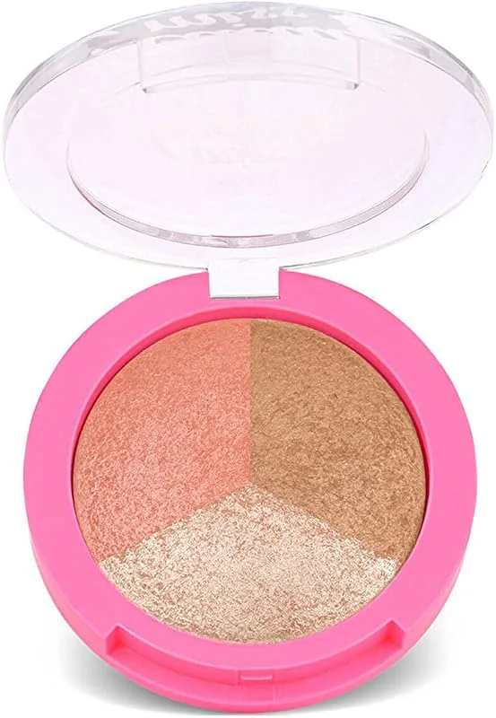 Golden Rose Miss Beauty Glow Baked Trio, Allık ve Highlighter Seti — Makyaj