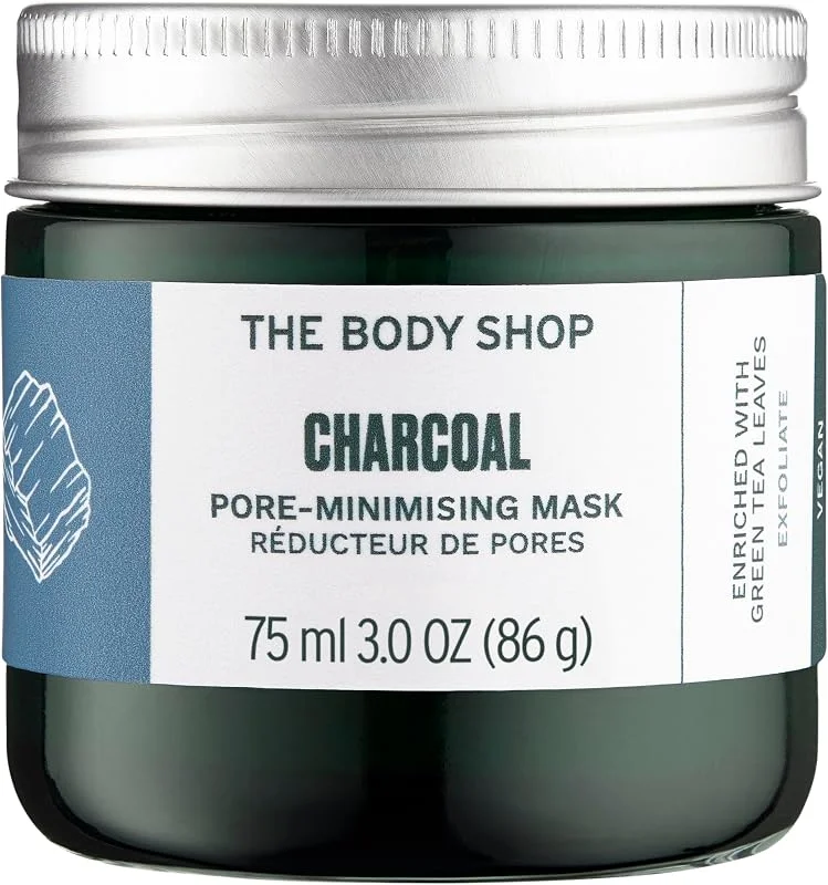 The Body Shop Himalayan Charcoal Purifying Glow Mask içerik: 75 ml yüz maskesi Prickelnde Fango-dokusunu Entgiftet, Entschlackt ve cildi temizler etkili. maske — Cilt bakımı