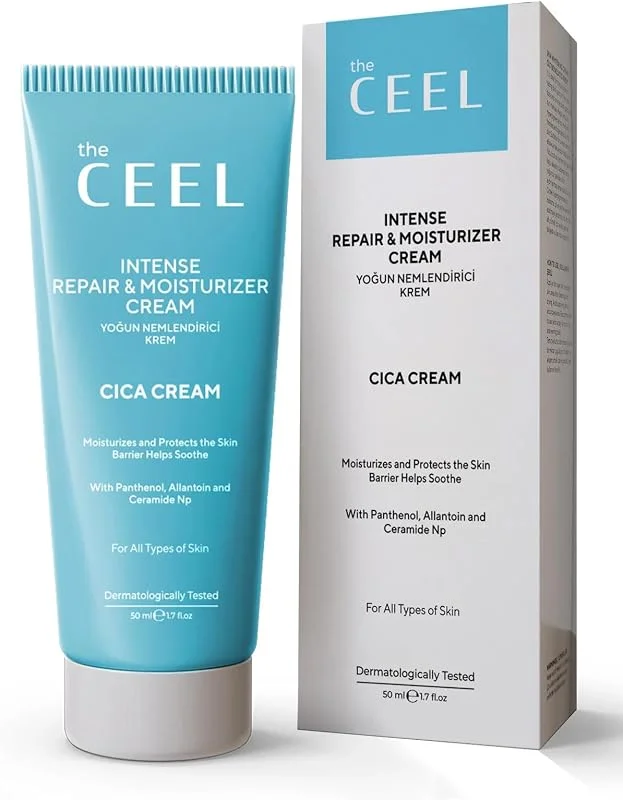 The Ceel Cica Krem 50 ml - Madecassoside, Centella Asiatica, Hyaluronik Asit ve Panthenol İçeren Yoğun Nemlendirici & Bariyer Destekleyici Bakım Kremi, Tüm Cilt Tipleri — Cilt bakımı