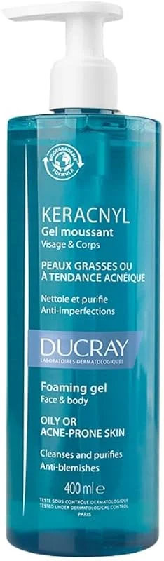 Ducray Keracnyl Gel Moussant 400 ml Yüz Temizleme Jeli — Cilt bakımı