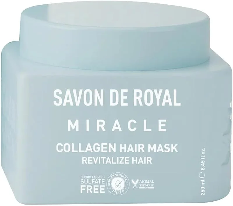 Savon De Royal Miracle Saç Bakım Maskesi 250 ml, Ince Telli Saçlar, Canlandırıcı Etkili, Kolajen — Saç bakımı