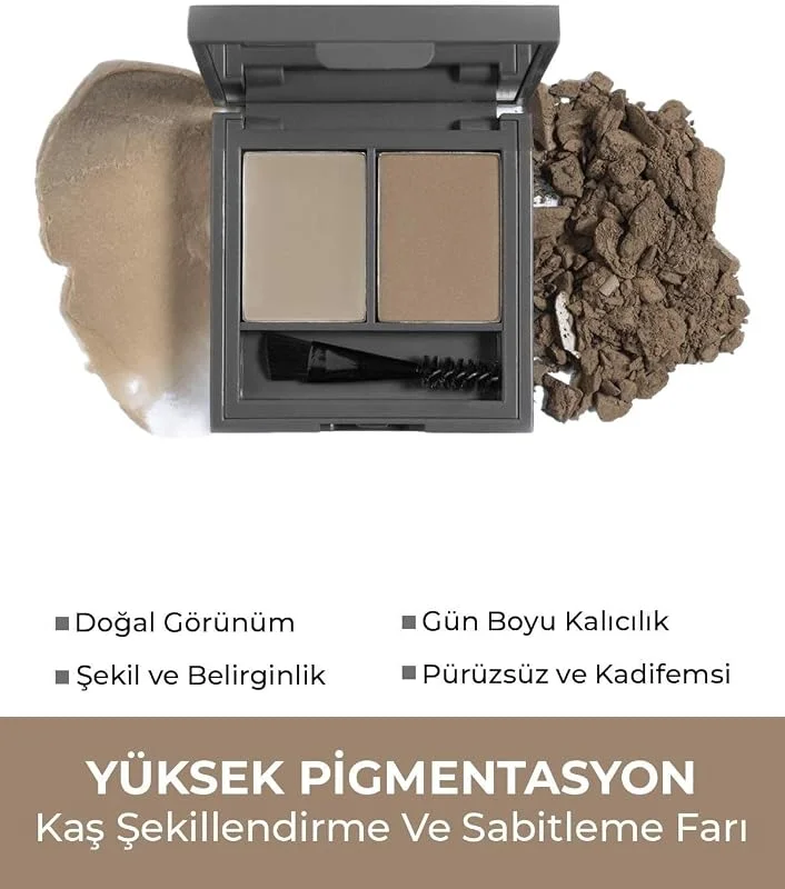 ALIX AVIEN Şekillendirici, Belirginleştirici Açık Kahve Kaş Sabitleme Farı-perfect Fix Brow Palette 701 Brown — Makyaj