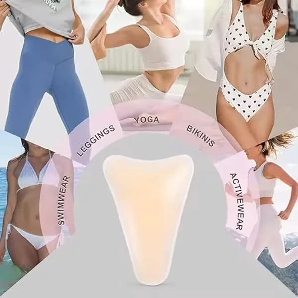 VELORA Silikon Genital Özel Bölge Gizleyici Kapatıcı Ped - Tayt, Mayo ve Bikini İçi Camel Toe Kapatıcı Gizleyici — Makyaj