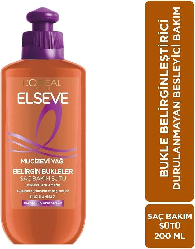L'Oreal Paris Elseve Mucizevi Amla Yağı Bukle Belirginleştirici Saç Bakım Kremi 200 ml — Saç bakımı