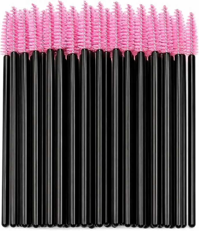 shopexxtra 50’li Kaş ve Kirpik Tarama Fırçası, Tek Kullanımlık Maskara Spoolie Fırça Seti, İpek Kirpik, Microblading ve Kalıcı Makyaj İçin