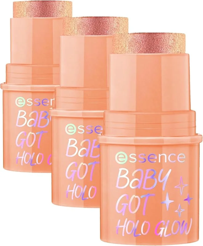 Essence Cosmetics Baby Got Holo Glow Çubuk Highlighter 10 (3 paketi) — Makyaj