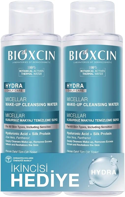 Bioxcin Hydra Micellar Kusursuz Makyaj Temizleme Suyu, 500 ml 1 Alana 1 Hediye, Vegan Misel Su, Tüm Cilt Tipleri İçin — Cilt bakımı