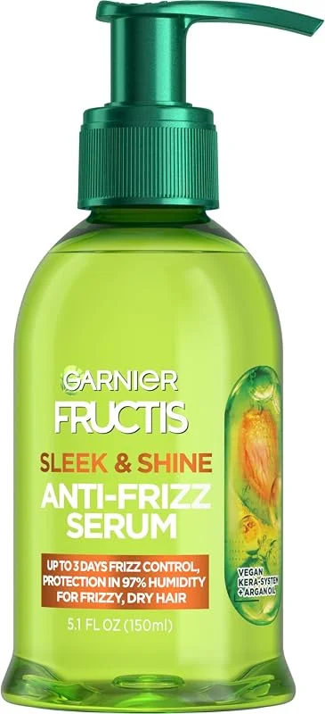 Garnier Fructis Şık ve Parlaklık Antifrizz Serum, Kıvrımlı, Kuru, Yönetilemez Saç, 5, 1 fl, oz. — Saç bakımı